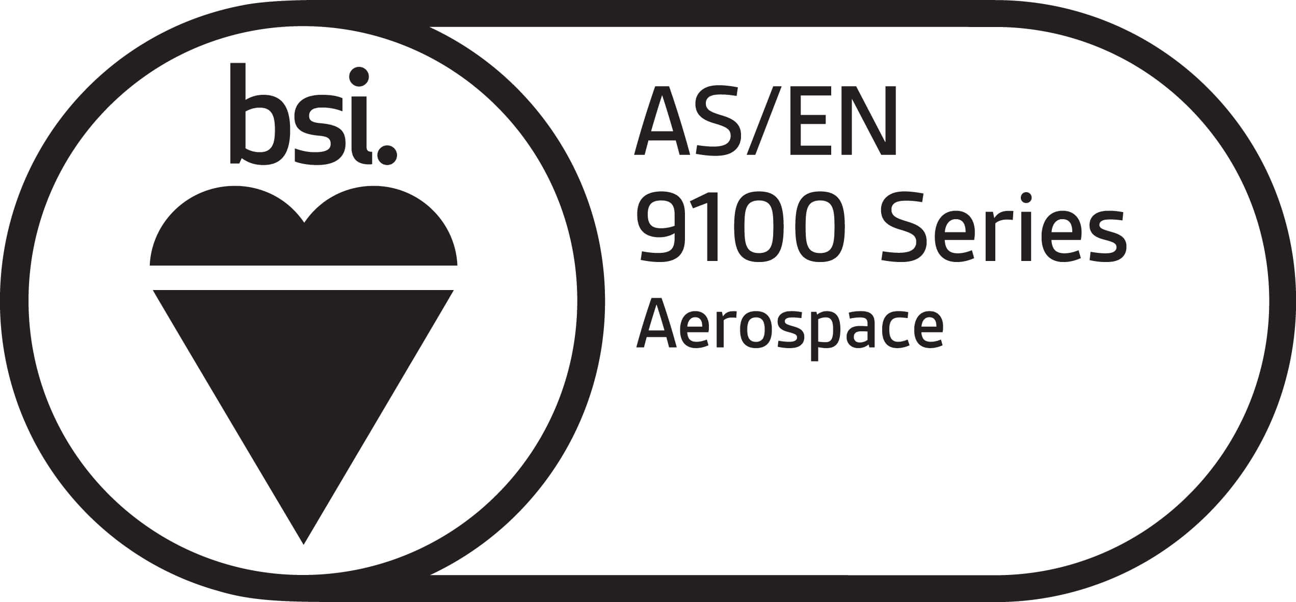 BSI AS/EN 9100 Series Aerospace certification logo
